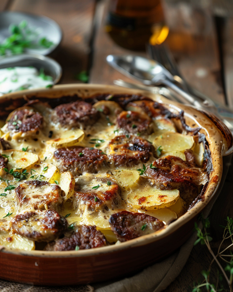 Amish Hamburger Steak Bake (Old-Fashioned Comfort Food)