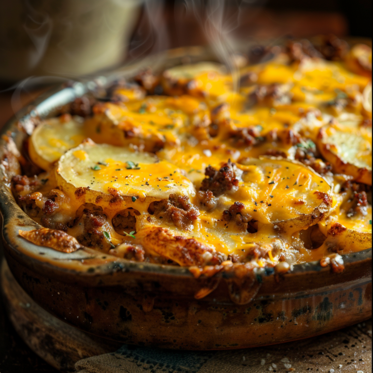 Cheesy Hamburger Potato Casserole (Easy Family Dinner)