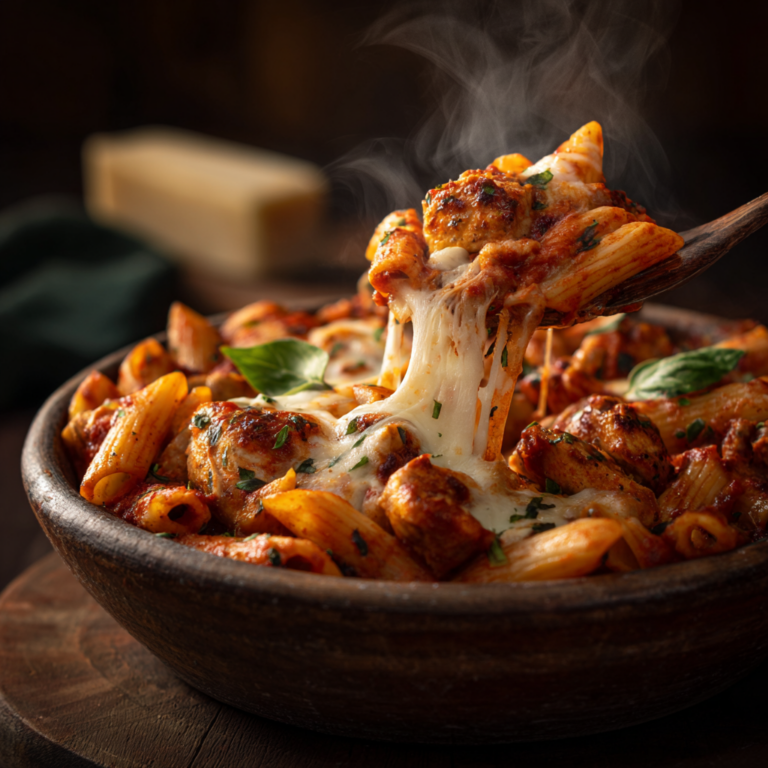 Chicken Mozzarella Pasta (Easy Cheesy Dinner)