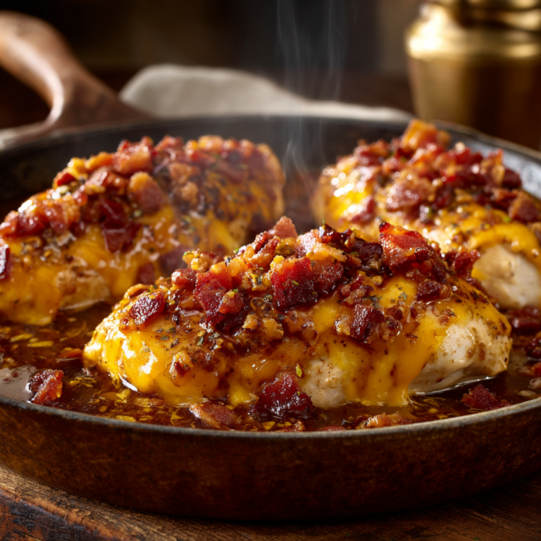 Cowboy BBQ Bacon Cheddar Chicken (Easy Comfort Dinner)