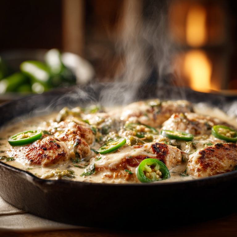 Creamy Jalapeño Chicken (Easy Skillet Dinner)