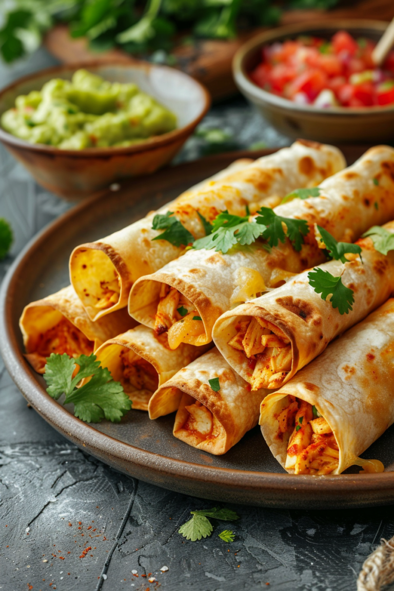 Crispy Chicken Taquitos – Easy Baked or Air Fryer Recipe