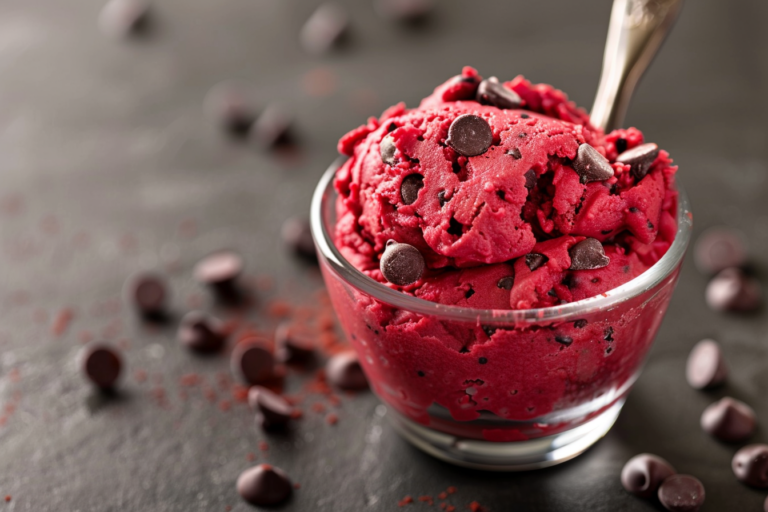 Edible Red Velvet Cookie Dough (No Bake & Egg-Free)