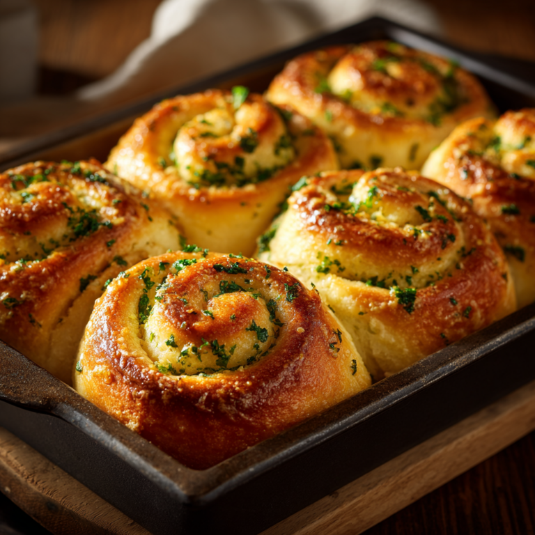 Garlic Swirl Rolls (Soft & Buttery Homemade Bread)