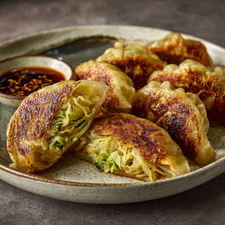 Pan-Fried Cabbage and Noodle Buns (Crispy & Easy)