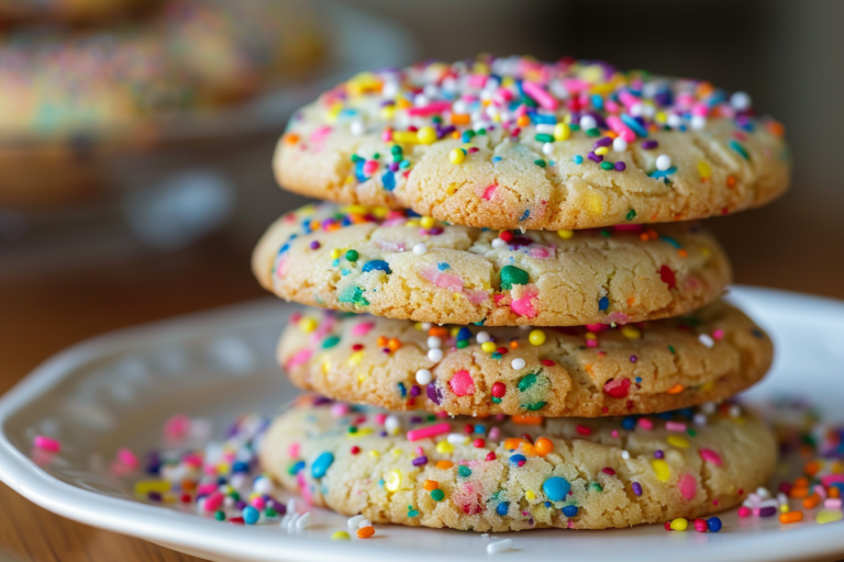 Soft Funfetti Cookies (Easy Birthday Cake Cookies)