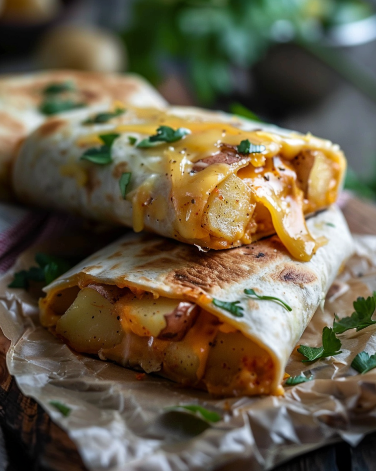 Cheesy Potato Burritos (Easy Comfort Meal Recipe)