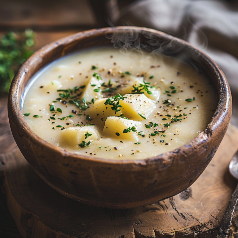 4-Ingredient Potato Soup (Easy & Creamy Comfort Food)