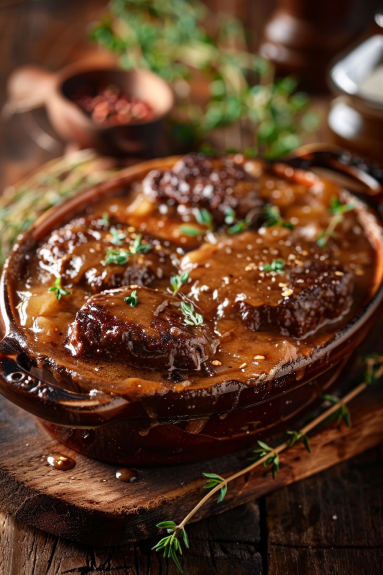 Amish Hamburger Steak Bake – Classic Comfort Food Dinner