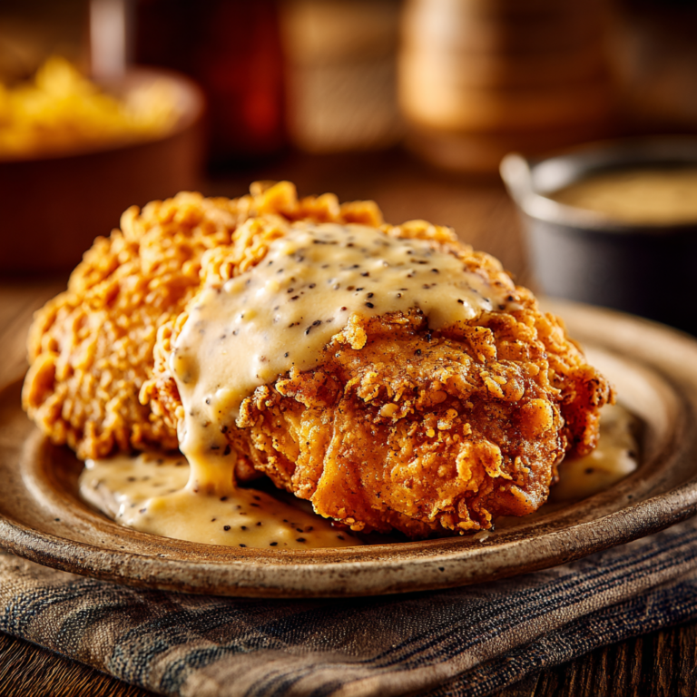 Country Fried Chicken with Creamy Gravy (Southern Comfort Classic)