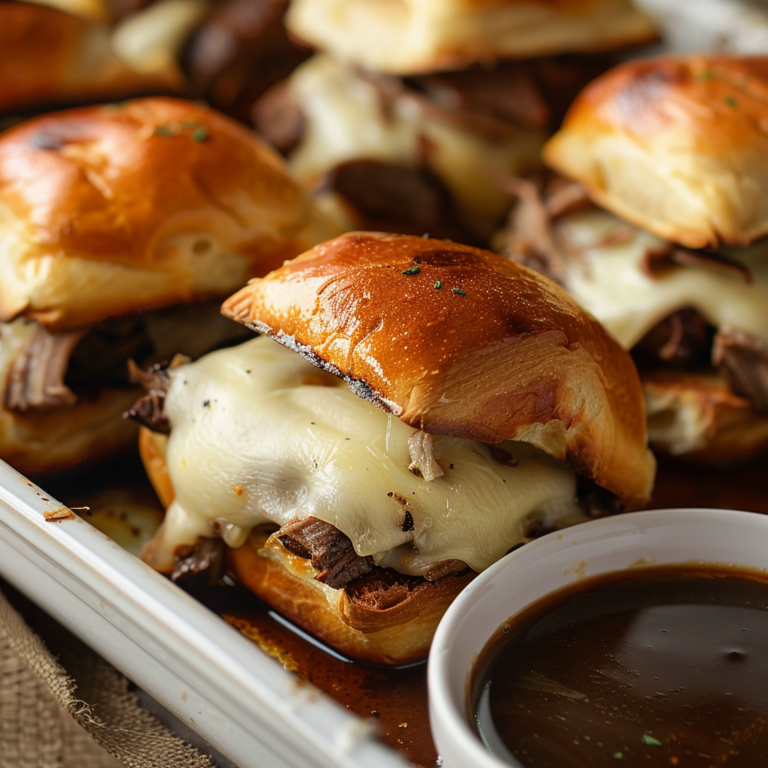 French Dip Sliders (Easy, Cheesy & Perfect for Sharing)