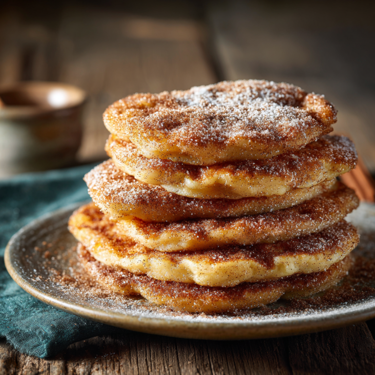 Spanish Churro Pancakes (Fluffy Cinnamon Sugar Breakfast)